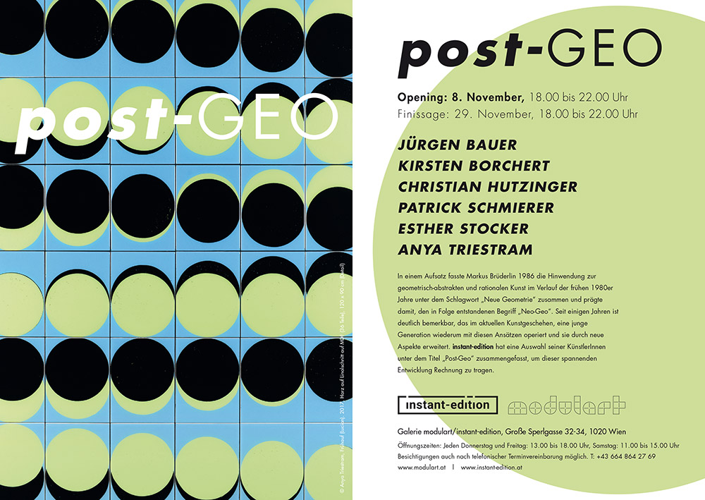 Exhibition Flyer Post-GEO 2017