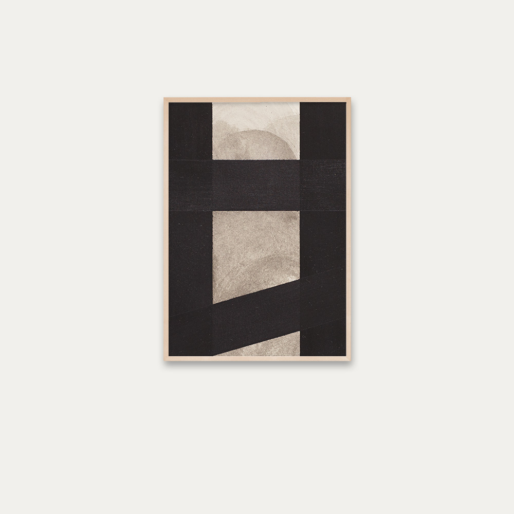 Framed Artwork, Grid, 2014, 35x50 cm (13.8x19.7 in), Acryl & Pencil on Paper, Artist Jürgen Bauer