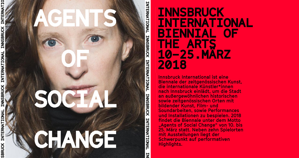 Flyer, Innsbruck International - Agents of Social Change